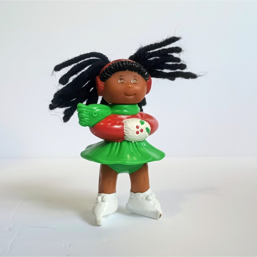 VTG 90s Cabbage Patch Kids Ice Skating Girl PVC 3 1/4" McDonalds Happy Meal Toy